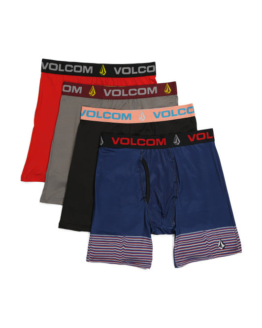 VOLCOM Mens 4pk Boxer Briefs