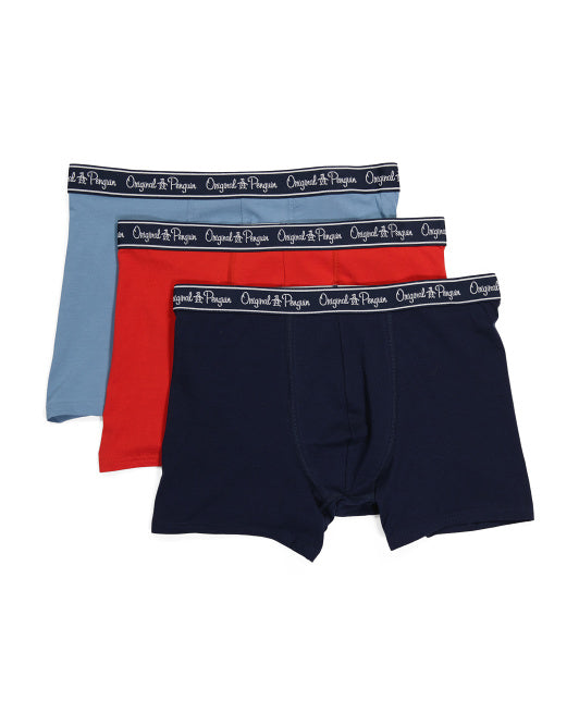 ORIGINAL PENGUIN 3pk Cotton Stretch Boxer Briefs – Okales