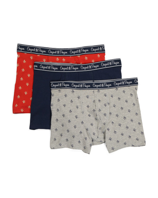 ORIGINAL PENGUIN 3pk Cotton Stretch Boxer Briefs – Okales